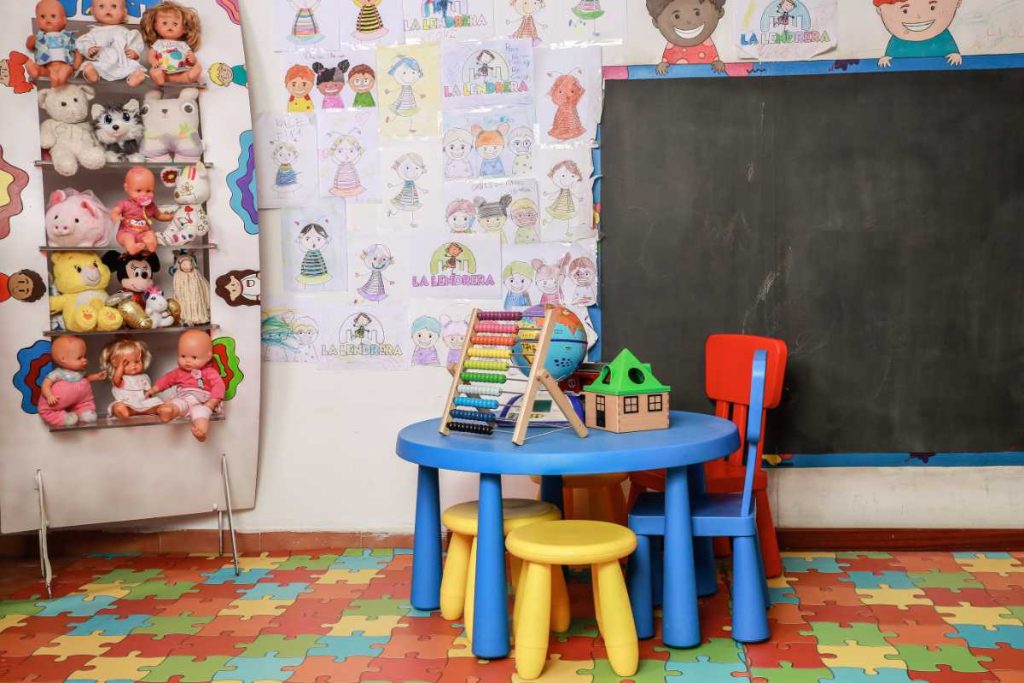 Zona de entretenimiento del centro, pensada para los más pequeños
